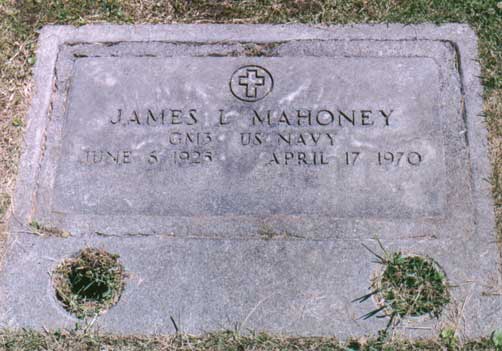 James Mahoney's Tombstone