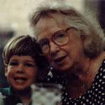 Great Grandma Madge and me